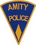 Amity Police Department Shoulder Patch: Jaws (1975) Gold Diamond