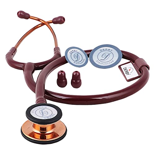 Image of Dr. Tech Classic II SS Stethoscope Heart Beat Monitoring Chest Piece Medical Instrument for Doctors, Nurses (Copper)
