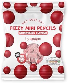 by Amazon Red Nose Day Fizzy Mini Pencils, 90g  on behalf of Comic Relief