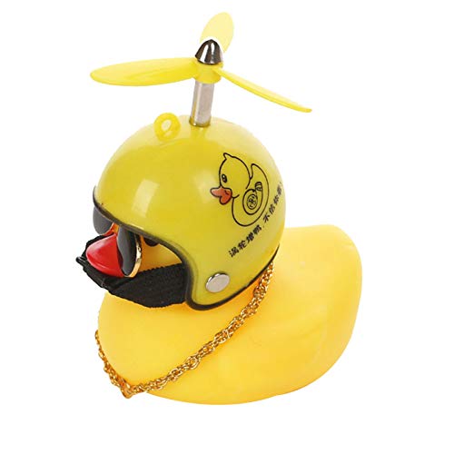 Monkys Canard Jouet Voiture Ornements bébé Jouets Canard Jaune Voiture décoration Coupe-Vent caneton avec Casque Accessoires de Voiture Cover