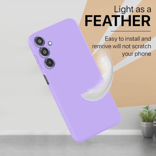 Image of Back Cover for Samsung Galaxy M35 5G | Full Camera Protection | Premium Liquid Silicon Case | Flexible Bumper Case for Samsung Galaxy M35 5G (Purple)