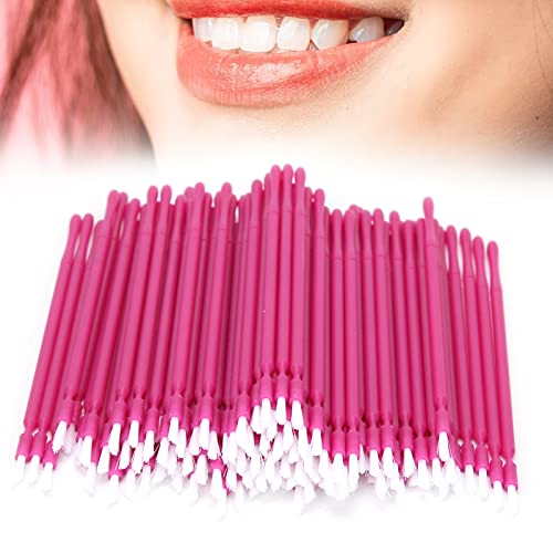 Dental Micro Brush, 100 Pcs Purple Dental Micro Applicator,Cosmetic Micro Brush,Disposable Lip Brushes Lipstick Applicator for Makeup Beauty Dental Brush