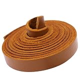 Faierlnn Top Grain Leather Strap, 1/2 Inch Wide 72 Inches Long 2MM Thick Leather Strip, Flat Genuine