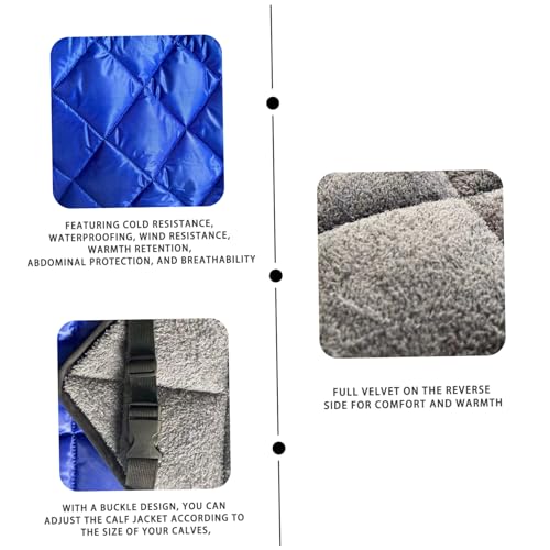 Manta para terneros ajustable e impermeable: abrigo de invierno para cabras 5