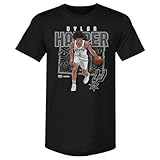 500 LEVEL Dylan Harper San Antonio Spurs Shattered Men's Premium T-Shirt (Tri Black, X-Large)