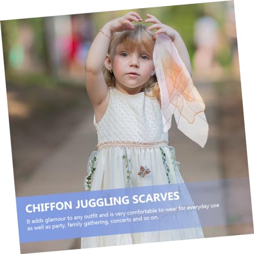 10pcs Juggling Scarves Square Dance Festival Accessories Stage Performance Scarves Washable Fade Resistant Hemmed3