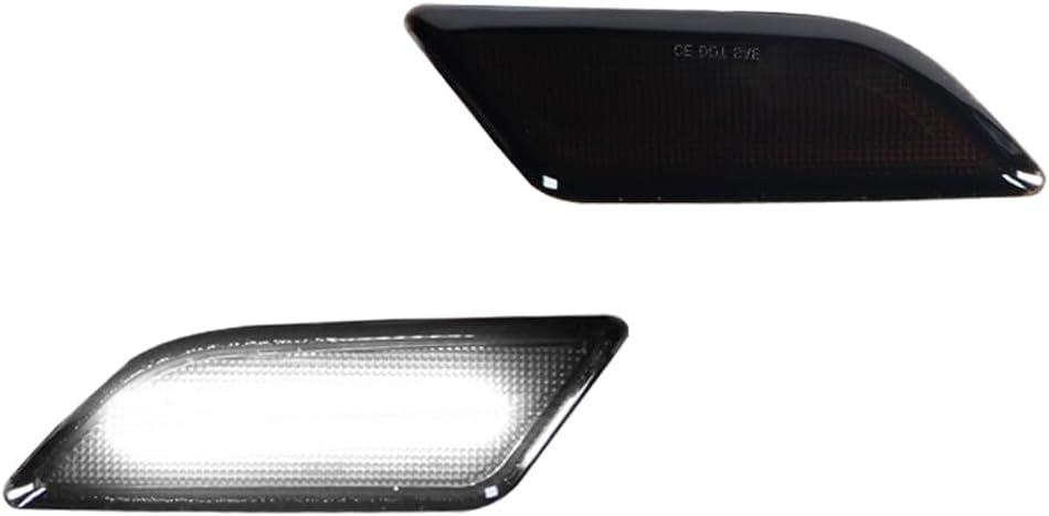 Smoked Lens White LED Front Bumper Side Marker Light for 2012 2013 2014 Mercedes Benz W204 LCI C250 C300 C350 C-Class