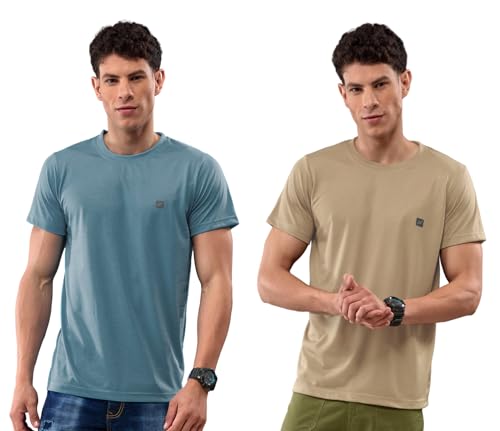 Image of Lux Nitro Pack of 2 Men's Round Neck Tshirt