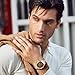 Imagen de SAPPHERO Relojes Hombre Cuarzo AnalóGico CronóGrafo 50M Impermeable Acero Inoxidable Negocios Elegante Regalo para Hombre