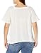 Jessica Simpson Women's Milly Lace Trim Peasant Top, Gardenia, X-Small