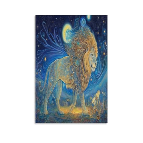 Image sur toile lion décoration murale pour sublimer votre couloir