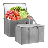 Carrywell (No fabricado en China) Bolsas de entrega grandes con aislamiento (XXXL, gris, 1)