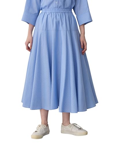 プチ オンフルール] ストライプフレアスカート レディス524280