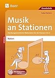  Musik an Stationen Spezial: Noten 1-4: Handlungsorientierte Materialien für die Klassen 1-4 (Stationentraining Grundschule Musik)