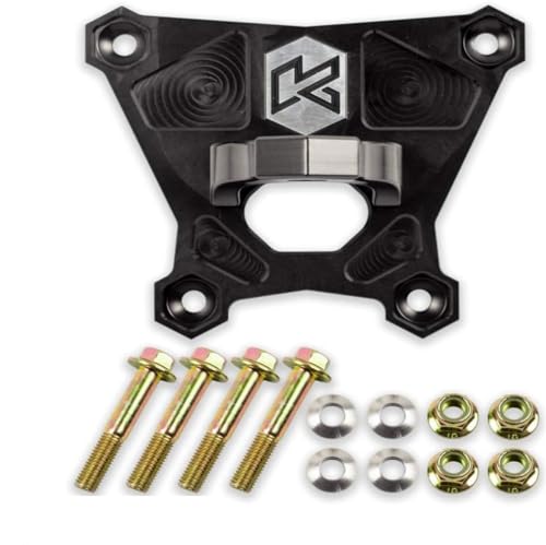 Kryptonite HD Rear Radius Plate Kit with Tow Hook & Hitch Ball Mount KRZRRP2S Compatible with 2018-2021 Polaris RZR XP Turbo S