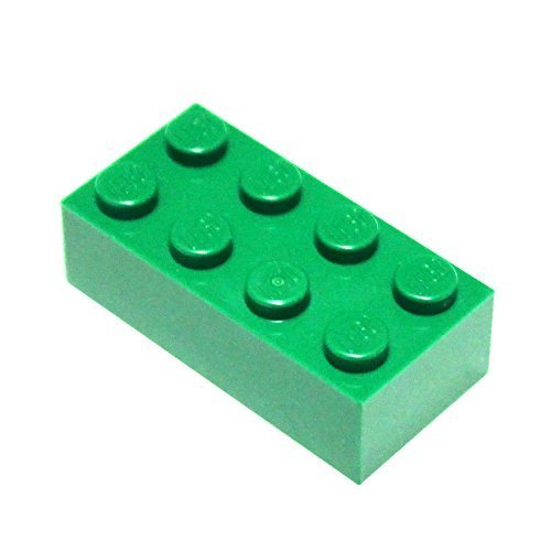 LEGO Parts and Pieces: Green (Dark Green) 2x4 Brick x50