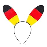 Deutschland Fanartikel Set zur Europameisterschaft 2022 WM, Fanmeile, Public Viewing, Olympia, Fußball (Bunny Haarreif)