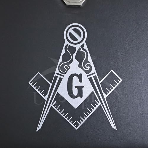 Image of Masonic Apron Case Leather Master Mason (Printed) MM, Provincial Size | Freemason Carrying Bags