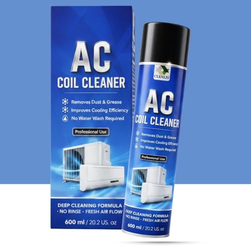 Image of AC Coil Cleaner Foam Spray - Non-Acidic | Heavy Duty | Instant Dirt & Dust Remover | Boosts Cooling Efficiency & Lowers Energy Bills | Professional Grade | 600ml (Pack of 1)