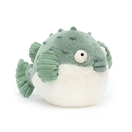 Image of Jellycat Pacey Pufferfish Stuffed Animal, 7 inches - Ocean & Sea Plush Toy - Classic Children's Gift