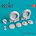 Reskit RS48-0252 - 1/48 Junkers Ju -52 Wheels Set, Scale Resin Model kit