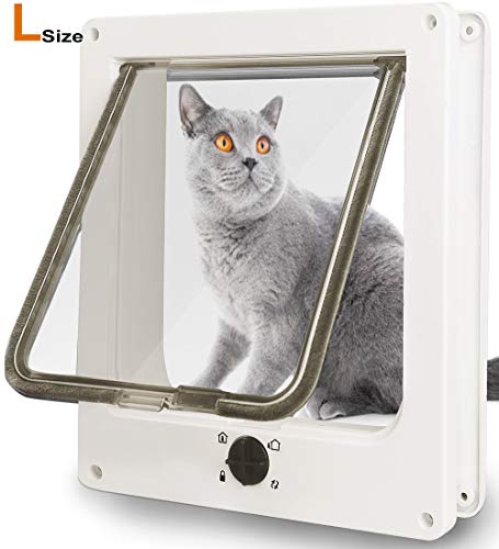 SUCCESS Large Cat Doors for Interior & Exterior Doors, Pet Doors with Upgraded