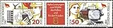 1987 FDGB-Kongress Prophila Collection DDR WZd708 (kompl.Ausg.) (3086-3087 als Dreierstreifen) postfrisch ** MNH 1987 FDGB-Kongress (Briefmarken für Sammler)