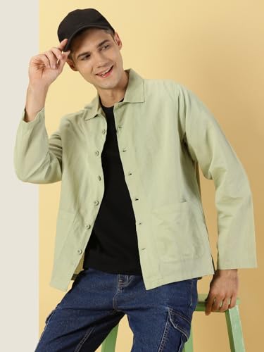 Image of Thomas Scott Men's | Solid | Full Sleeve | Regular Fit | 100% Cotton | Double Pocket | Spread Collar | Casual Shirt
