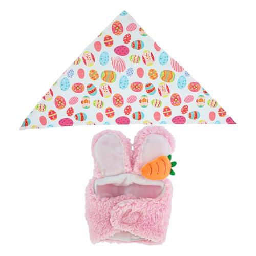 Générique Abiti D' Per Portico Festa - Cappello E Sciarpa Divertenti Di Pasqua - Costume D' Portico Con Cappello Coniglio Di Pasqua,Per Casa di Campagna ed Eventi Festivi