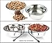 Greendale - 4 Pack - Large (6.75 Cups) - Stainless Steel Metal Dog Bowls - Perfect for Dog Food or Water. Ideal for Use on Floor or for Elevated Stands. Wrong Size? Click to Look at Our Size Options