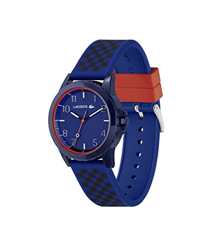 Image of Lacoste Rider Unisex Quartz Plastic and Silicone Strap Watch, Color: Red (Model: 2030047)
