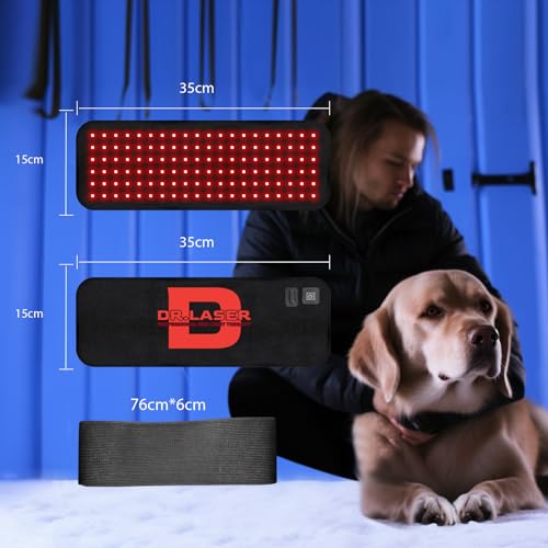 Image of Vicmama Red Light Therapy Belt for Pets,Portable Wearable Red Light Therapy Device for Dogs Pain Relief Tissue Repair Muscle & Joint Pain A1