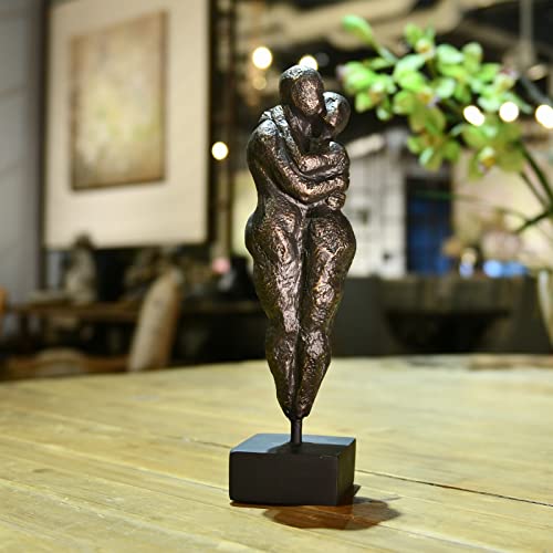 Guichifun Lovers Statue Abstract Sculpture Decorations - Couple Wedding Hug Anniversary Romantic Hug Love Art Statue For Home Valentines Decor Birthday Gifts For Men&Women Décor 3 X 3 X 12 Inch #TOP4