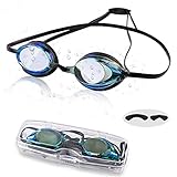Swim Goggles, Anti Fog Swimming Goggles for Adults Men Women Teens Kids, UV Protection Pool Goggles, No Leaking Water Goggles for Indoor or Outdoor Swimming