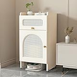 Roboter-Staubsauger-Aufbewahrungsschrank mit Türen, Schubladen und Rädern für Heimbüro-Organisation