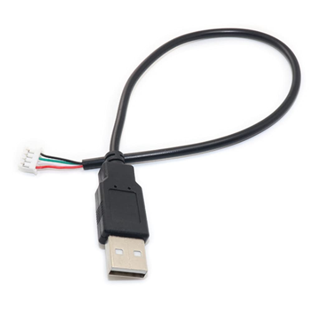 hejhncii Copper Core Ph 2.0 Female to USB 2.0 Male to 4 Pin Data Cable, High Transmission 30Cm PVC+Brass Wire