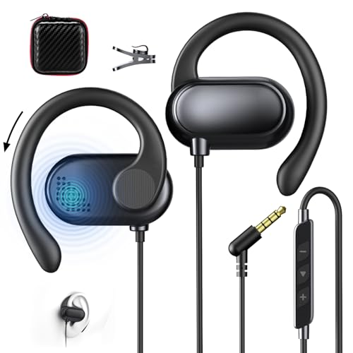 Écouteurs sport ouverts 3,5 mm de type oreillettes avec télécommande