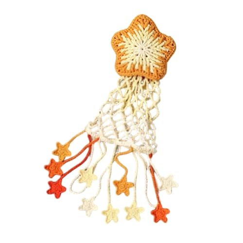 Porte-bouteille d'eau en crochet avec pochette étoile pour le sport