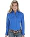 Wrangler Women's Solid Blue Snap Pocket Western Shirt Blue Small