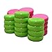 26 Pink and Lime Green Crokinole Discs - Full Set (Large Discs - 1 1/4 Inch Diameter (3.2cm))