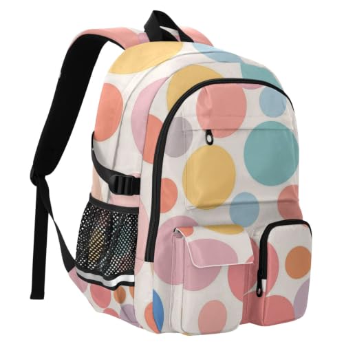 Mochila de viaje para la universidad o escapadas de fin de semana con diseño retro 2