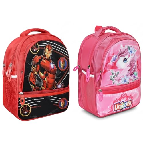 Image of Stylbase Waterproof School Bag with lunch bag combo for Boys and Girls Kids Bag with tiffin cover - Backpack Bag for Travelling for 5-7 Years 15 Inches