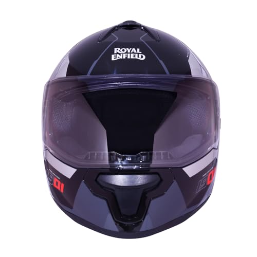 Image of Royal Enfield Override FF RIDEMORE Full Face Helmet | Spoiler & Air-Vent System | High-Impact ABS Shell | Certification: ISI & DOT | UV Treated Visor | Micrometric Buckle Stellar Blue XL