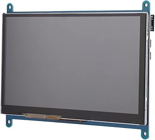 7 Inch LCD Display,1024 X 600 HD Resolution Capacitive Touch Display for 4B / 3B / 3B,Drive Free,Plug and Play,Supports All for HDMI Source Inputs
