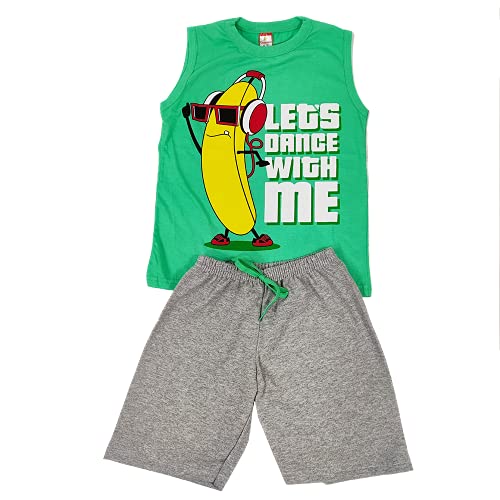 KIT Roupas De Crianças 2 Conjuntos MENINO 1 Manga curta + 1 Regata Machão Infantil/Juvenil 1 a 16 An