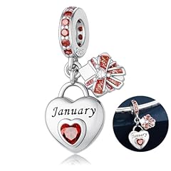January Dangle Birthstone Charms
