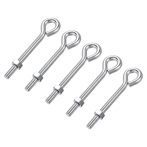 uxcell M6x60mm �A�C�t�b�N �X�N�����[ �{���g�L�b�g 5�� �J�[�{���X�`�[�� �n���K�[ �A�C���b�g�t�b�N �l�W �Z�p�i�b�g�t�� ���^���t�b�N �ؐ��^�[�~�i�������O�t�b�N