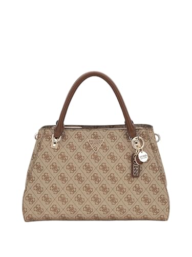 Sac satchel GUESS Noelle II marron chic grand format anti usure