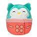 Squishville by Original Squishmallows Ski Chalet - Includes Four 2-Inch Skis, Snowboard, Snowman, Chair, Bed, and Playscene with Ski Slope - Amazon Exclusive