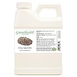 GreenHealth Chia Seed Oil - 16 fl oz (473 ml) Plastic Jug w/Cap - 100% Pure Carrier Oil